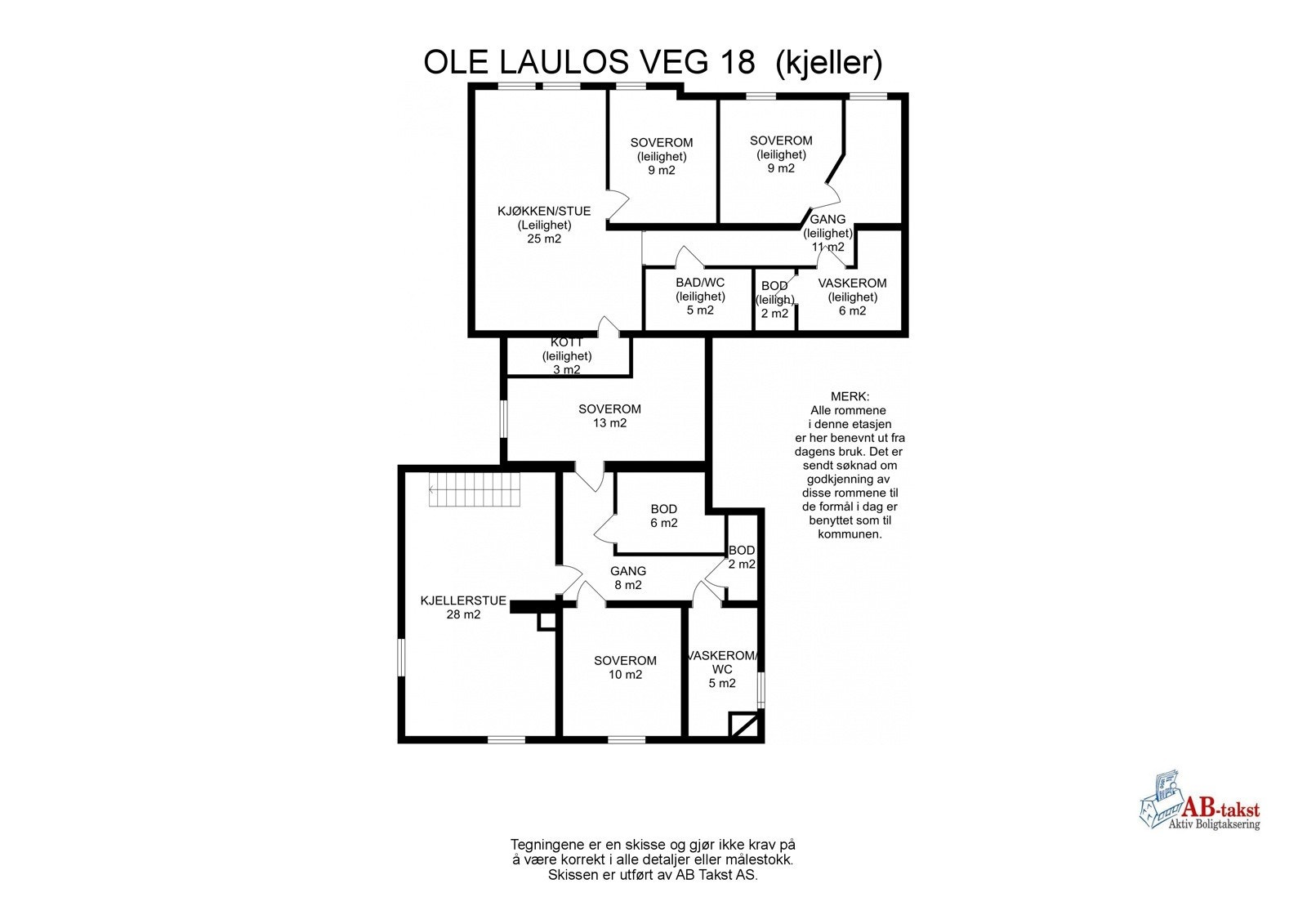 Plantegning kjeller Galleribilde
