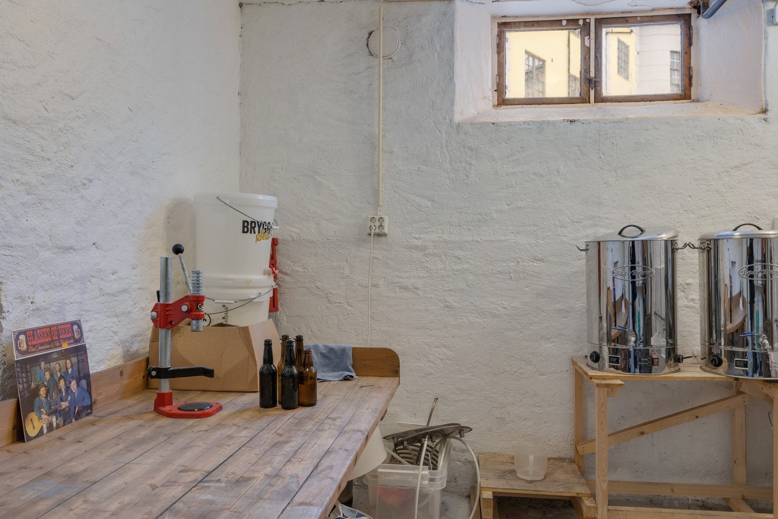 Det er gode muligheter for ølbrygging i felles bod nabooppgang Galleribilde