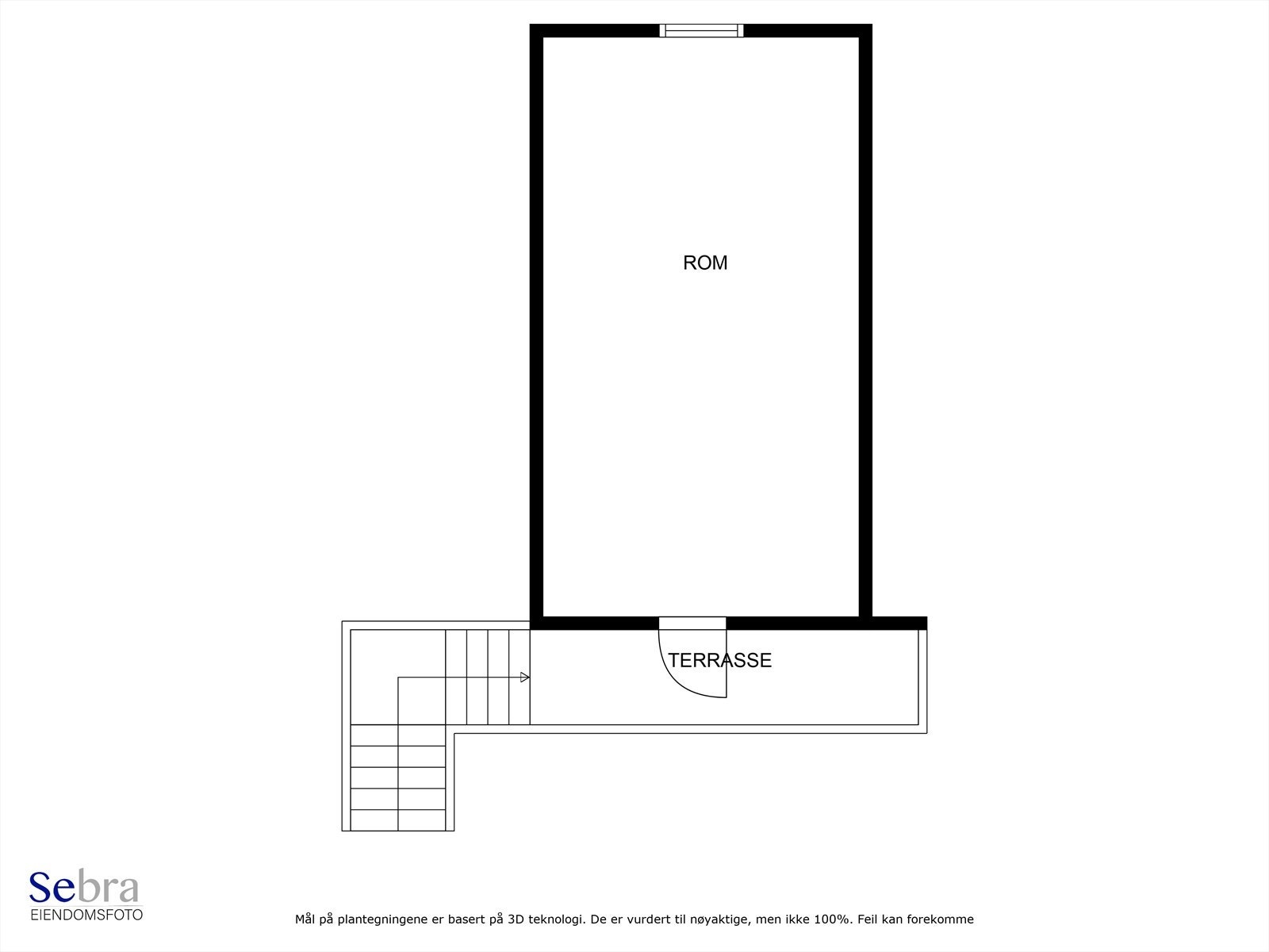 Plantegning - isolert rom over garasjen. Galleribilde