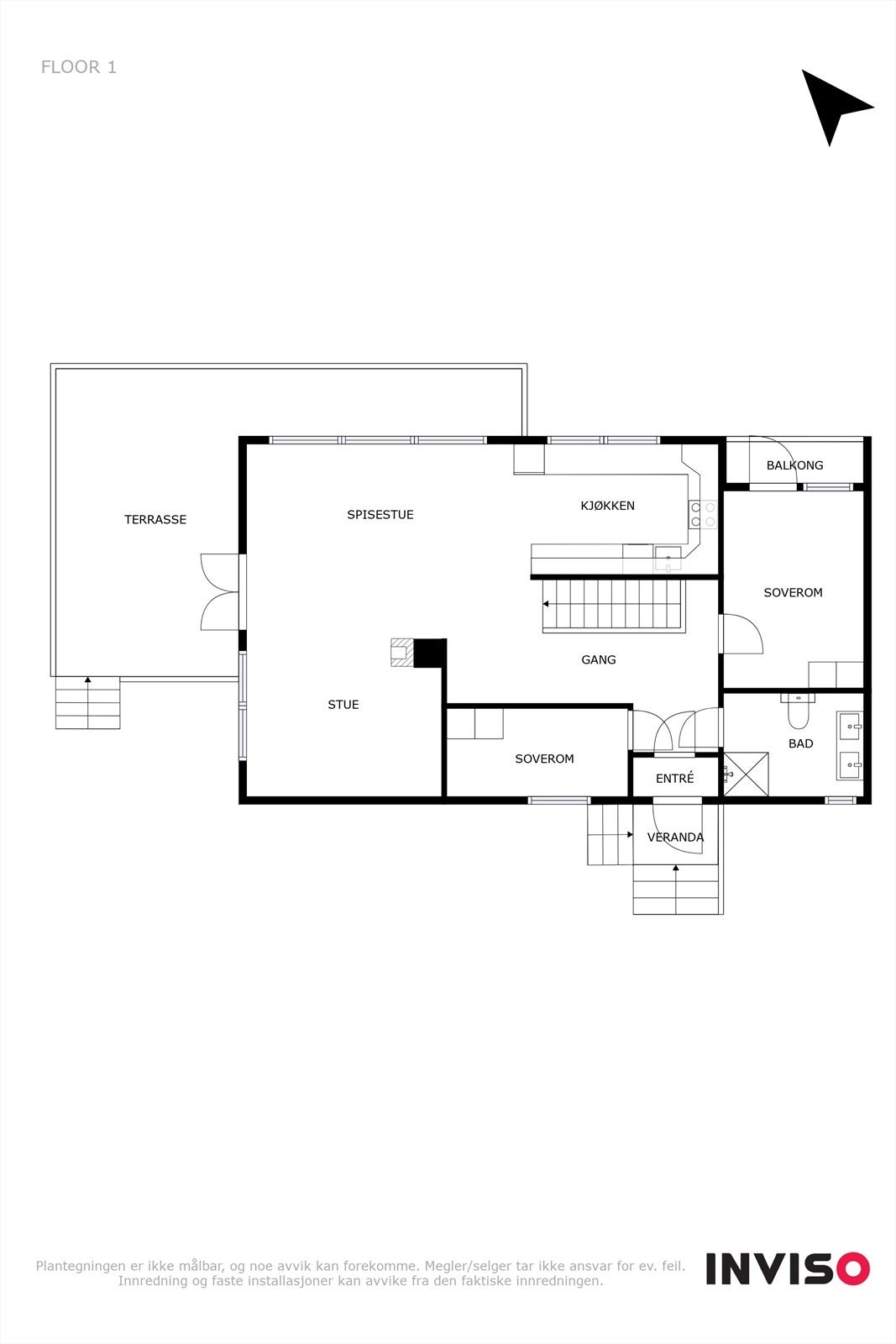 Plantegning hovedetasje Galleribilde