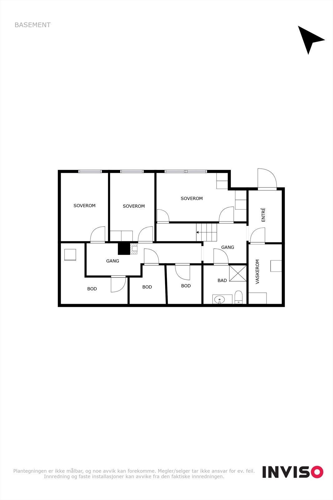 Plantegning sokkeletasje Galleribilde