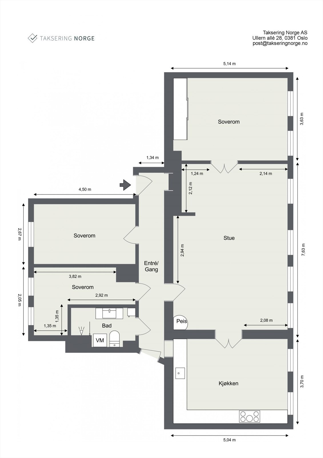 Plantegning. Galleribilde