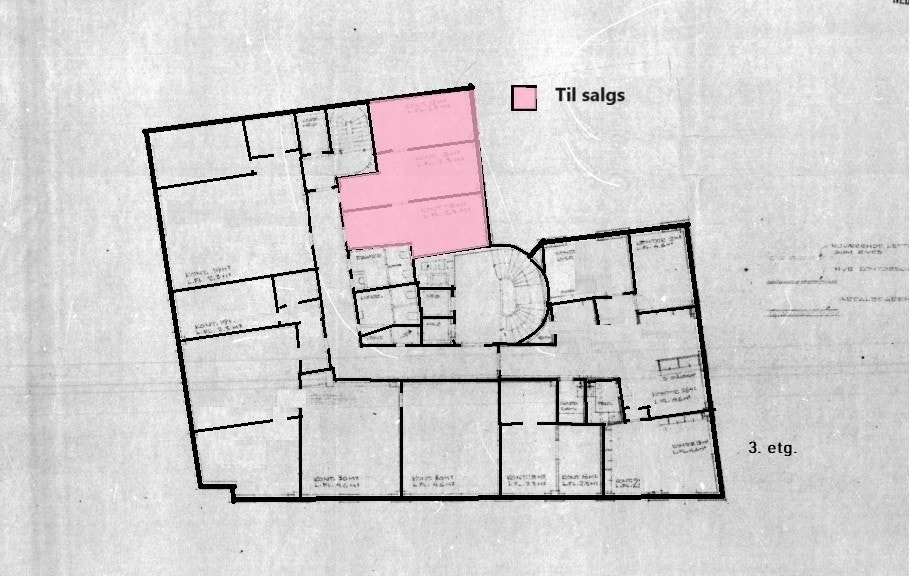 Planskisse 3. etg. Galleribilde