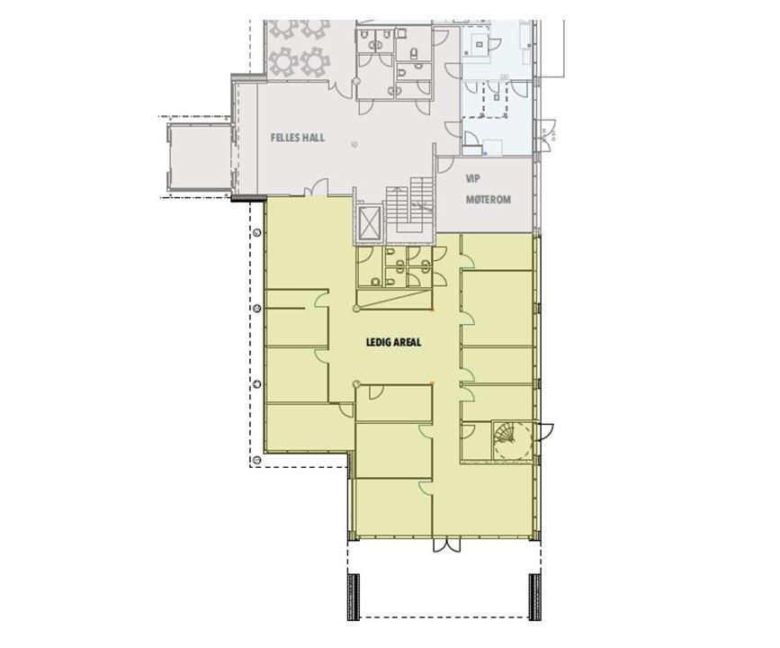 L40 1 etg plantegning Galleribilde