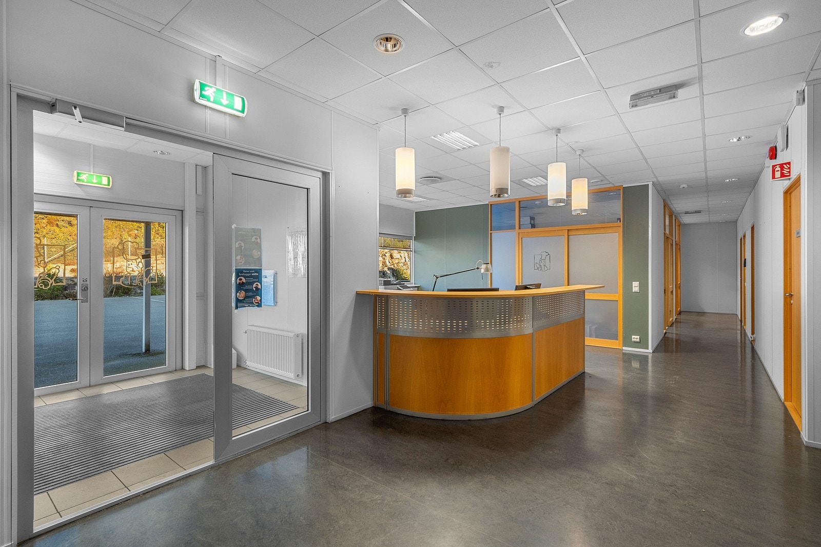 Kontordelen i bygget. Galleribilde