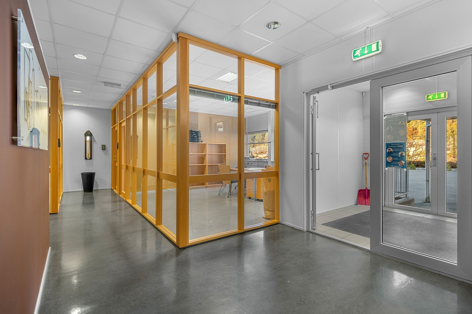 Kontordelen i bygget. Galleribilde