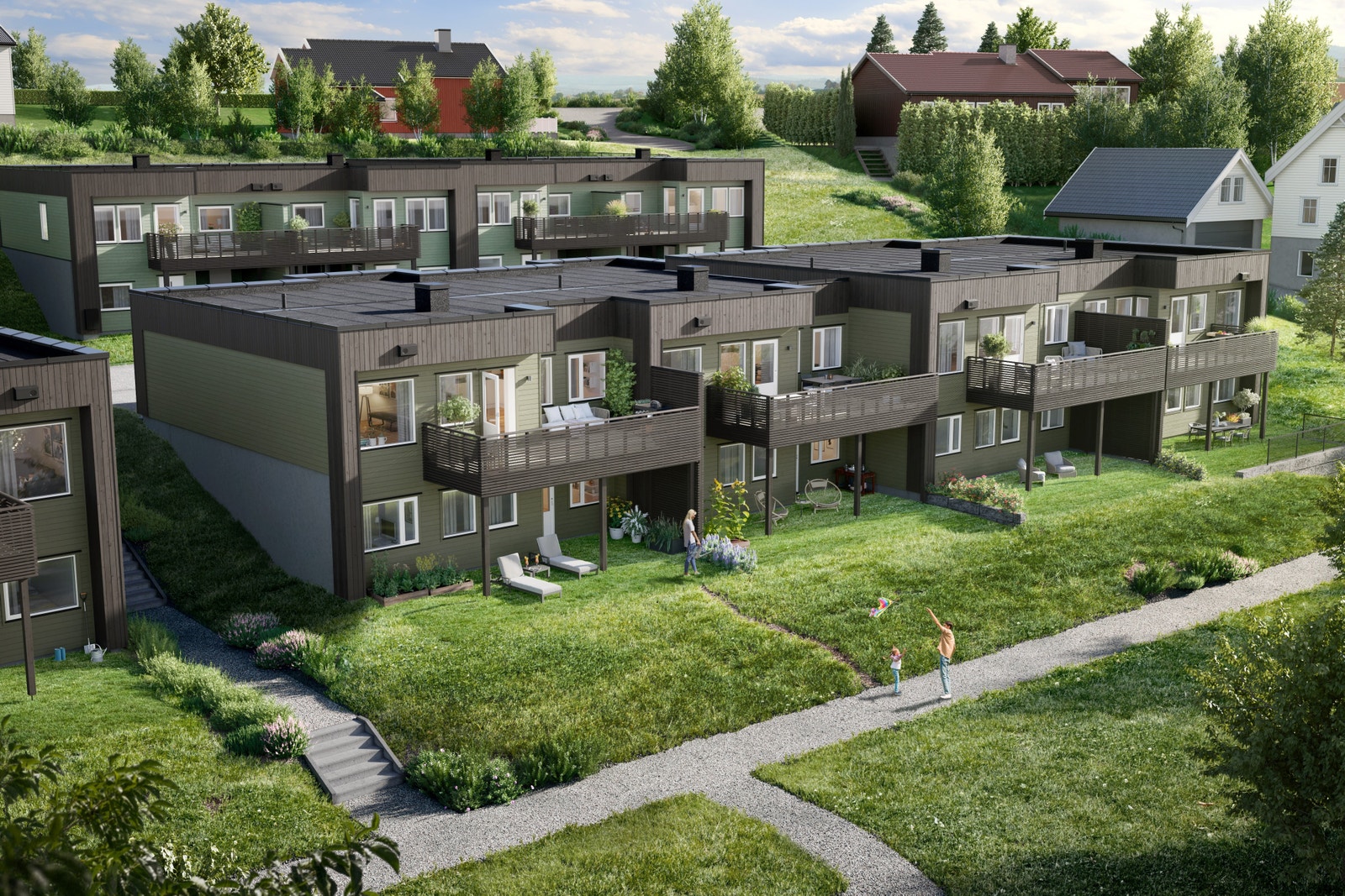 Fasaden mot utsikt Galleribilde