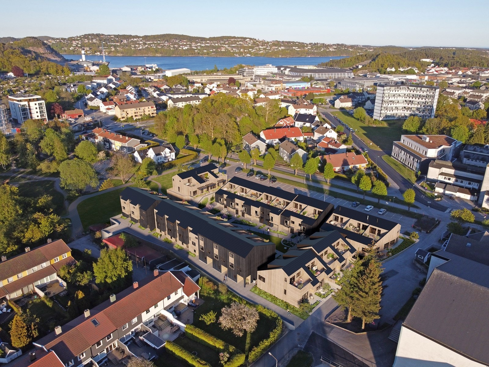 Kongsgard Haveby - illustrasjon bebyggelsen i nærområdet Galleribilde