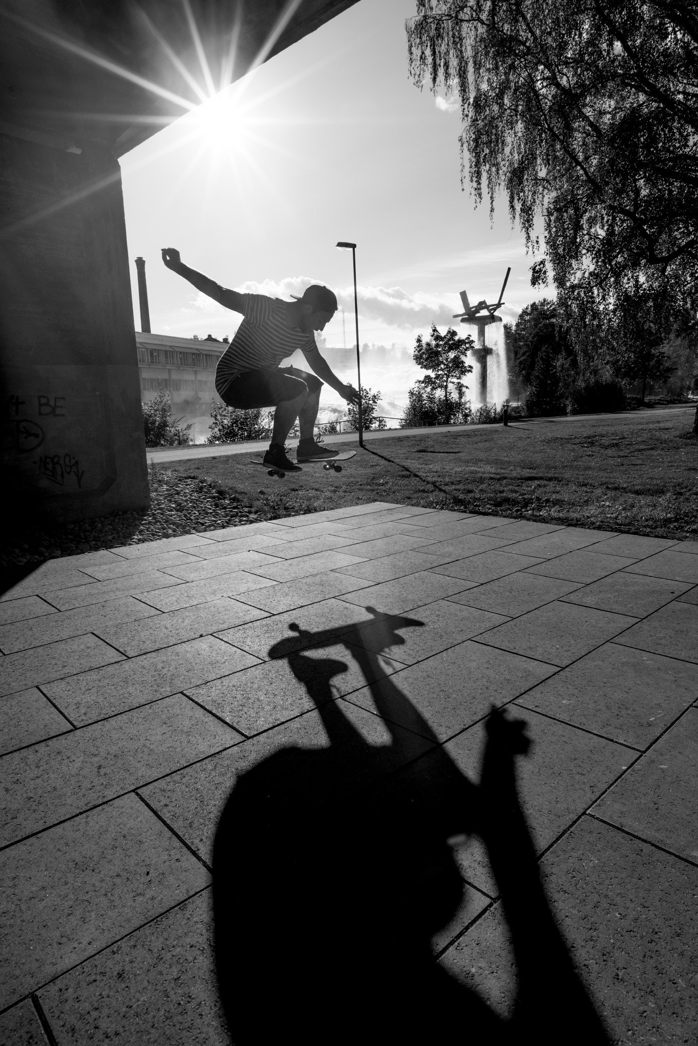 I Hønefoss sentrum er det en helt ny og stor skatepark for både små og store - 10 minutt unna med sykkel Galleribilde