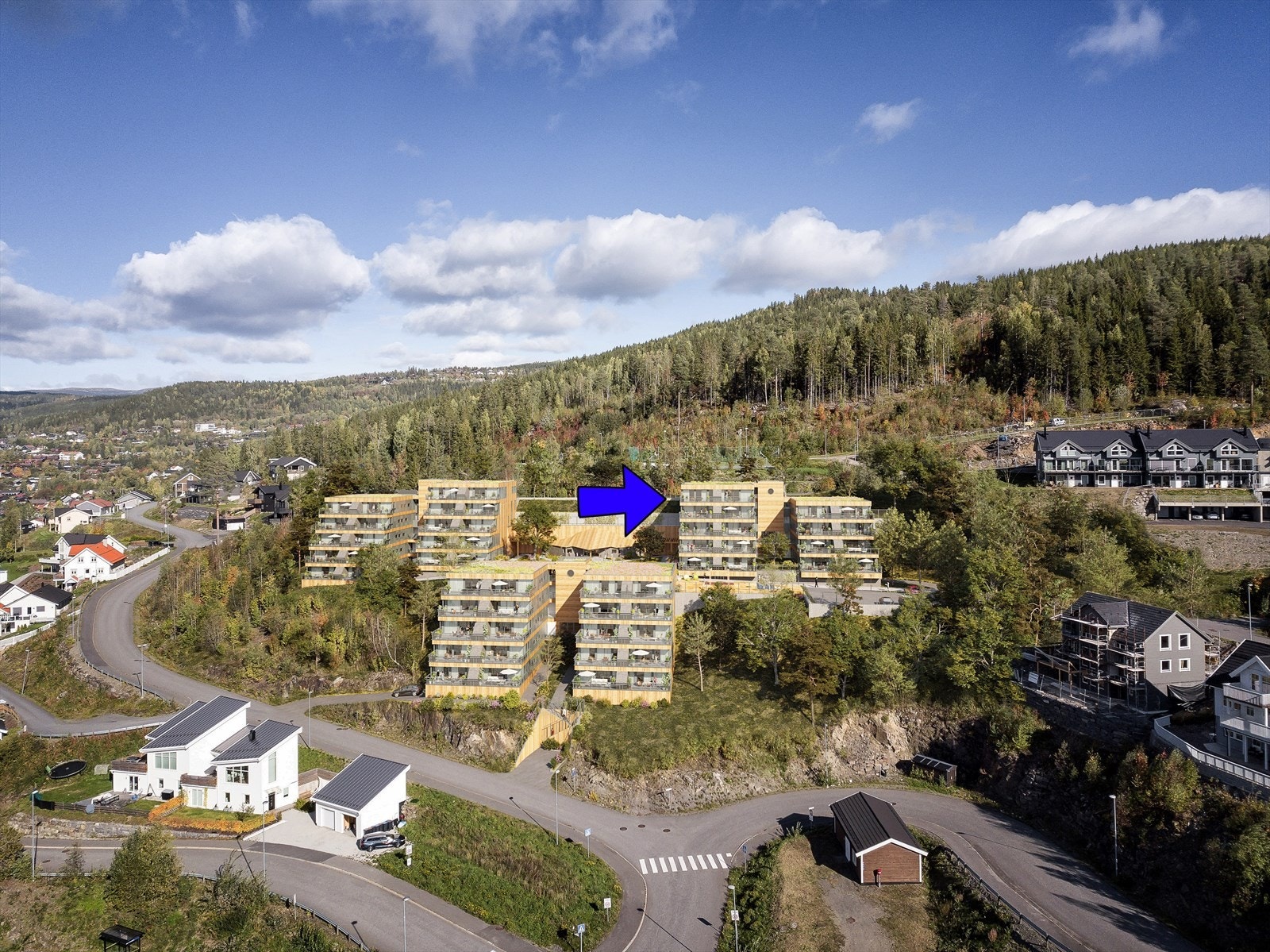 Prosjektet i sin helhet med alle tre byggetrinn Galleribilde