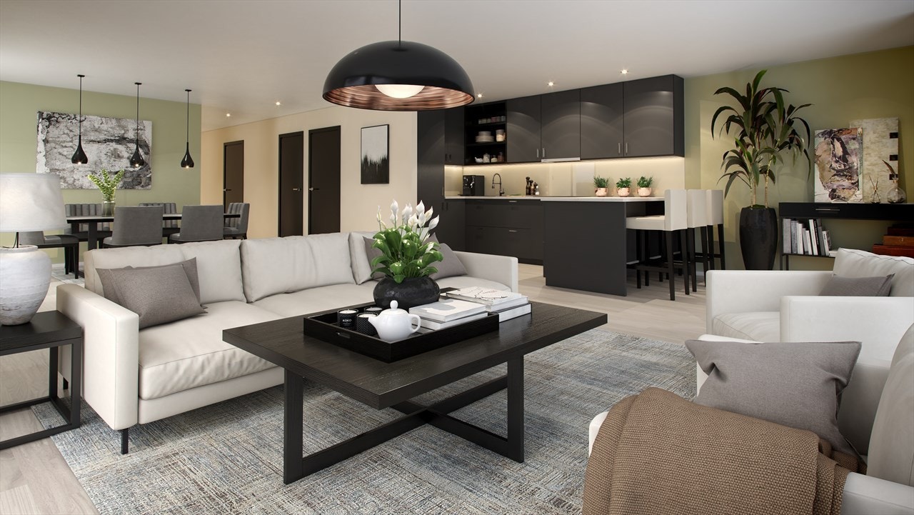 Kjøkken leveres av den danske kvalitetsleverandøren HTH. Dette er et illustrasjonsbilde Galleribilde