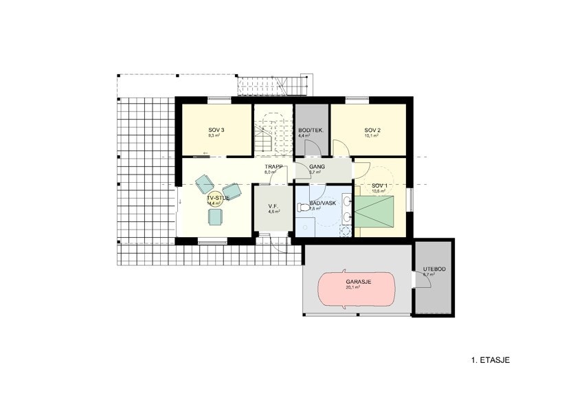 Planløsning 1.etasje Galleribilde