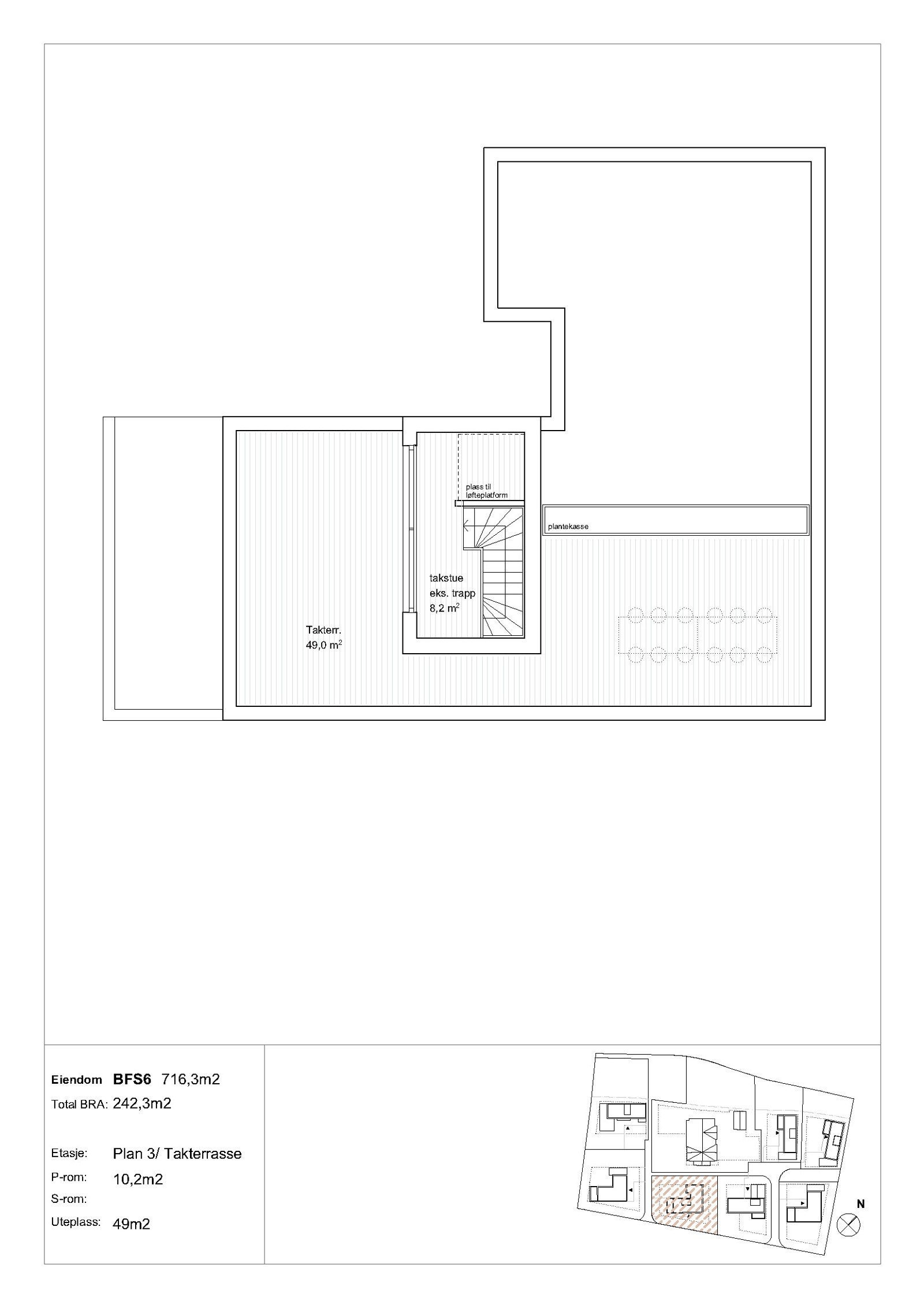 Bolig 6 - Takterrasse Galleribilde