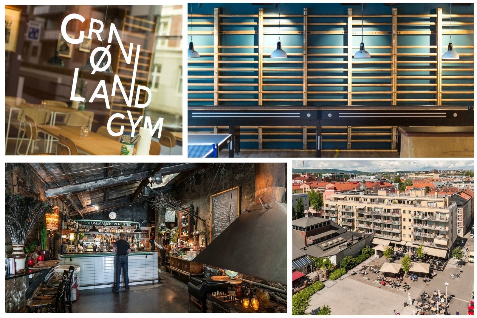 På Teaterplassen finner du flere av byens mest populære utesteder som for eksempel Grønland Gym med god mat og drikke, dart og shuffleboard. Galleribilde