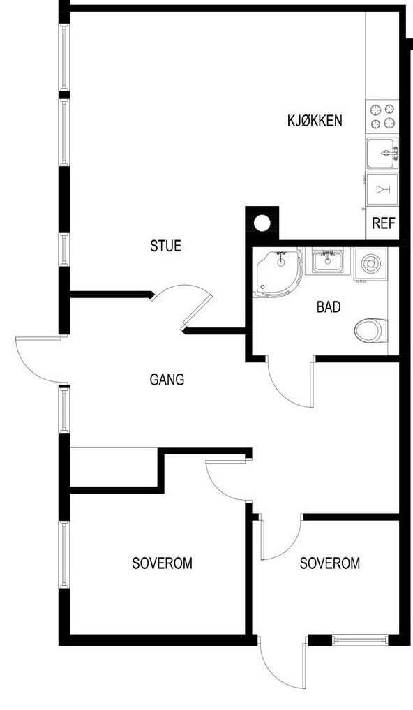 Plantegning Galleribilde