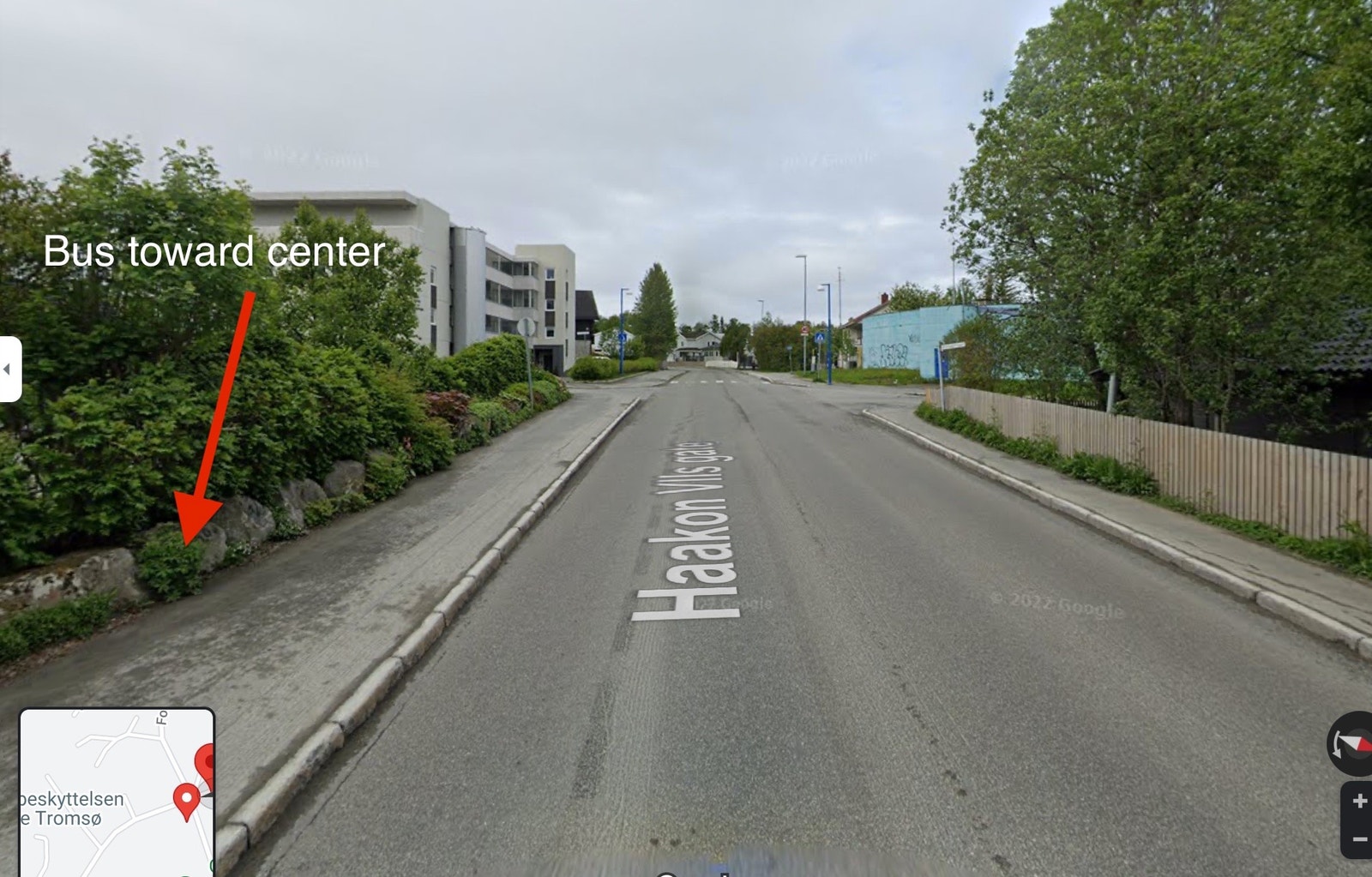 Busstopp nord, rett utenfor Galleribilde