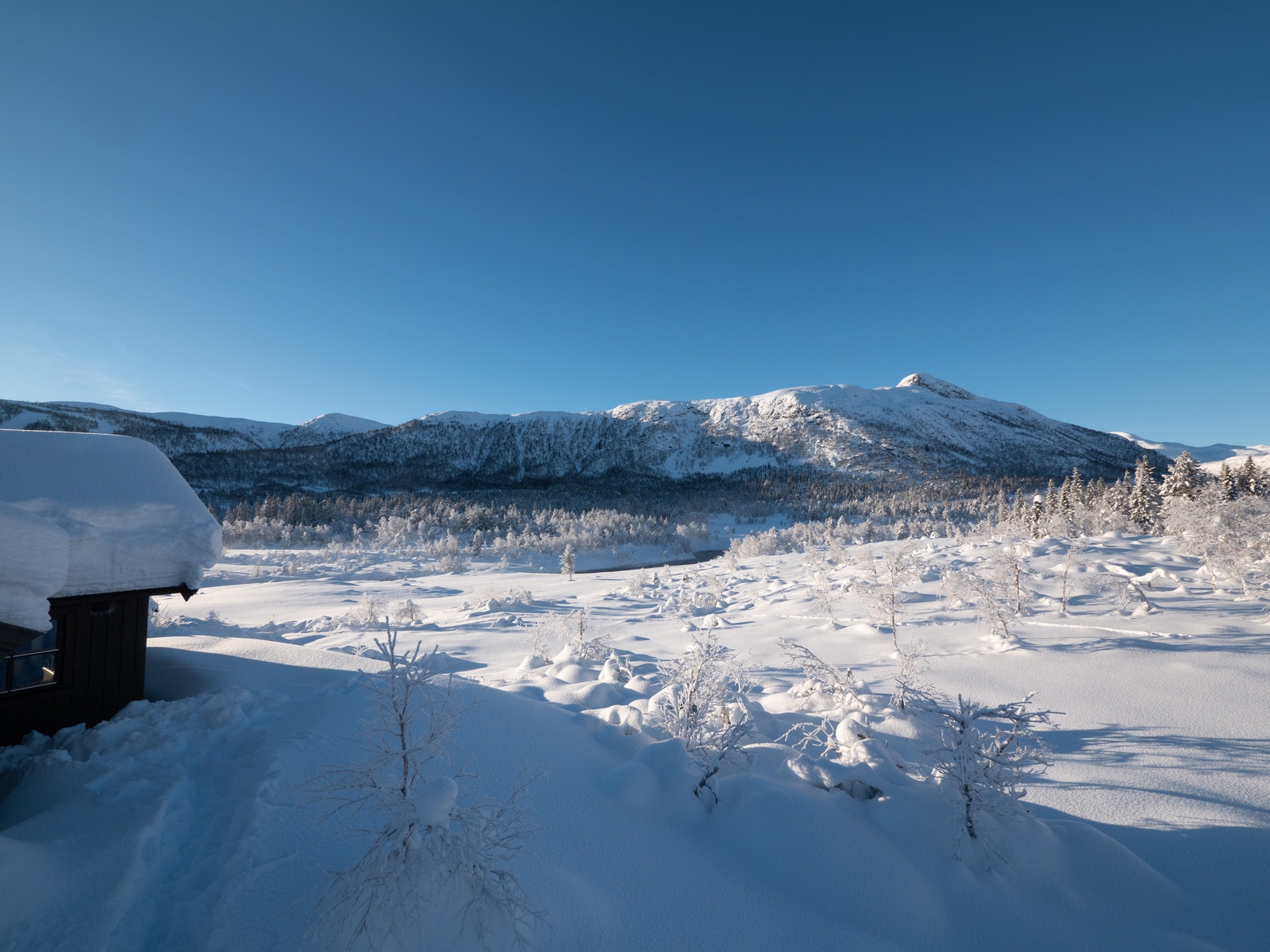 Og bak der, opp heisen om du vil, begynner Slettefjell for langrenn, fjellski, toppturer, og kiting om du vil Galleribilde