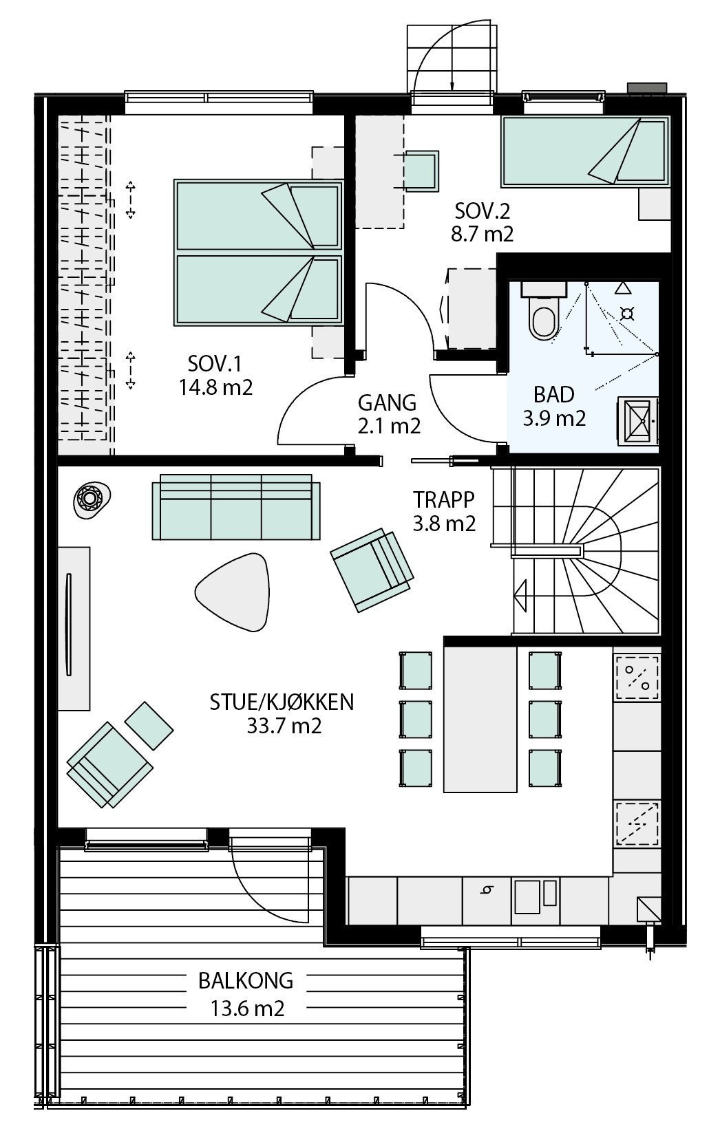 1. etasje Galleribilde