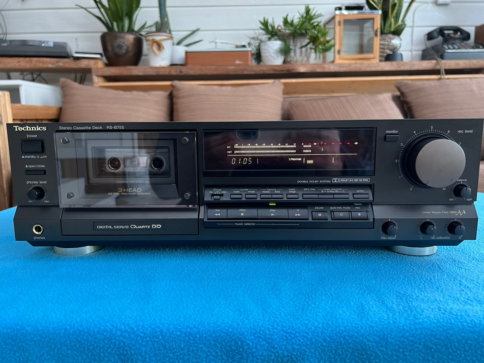 Vintage JVC RX-307TN Digital Stereo Receiver & newest Technics RS-M5 Cassette Deck Play