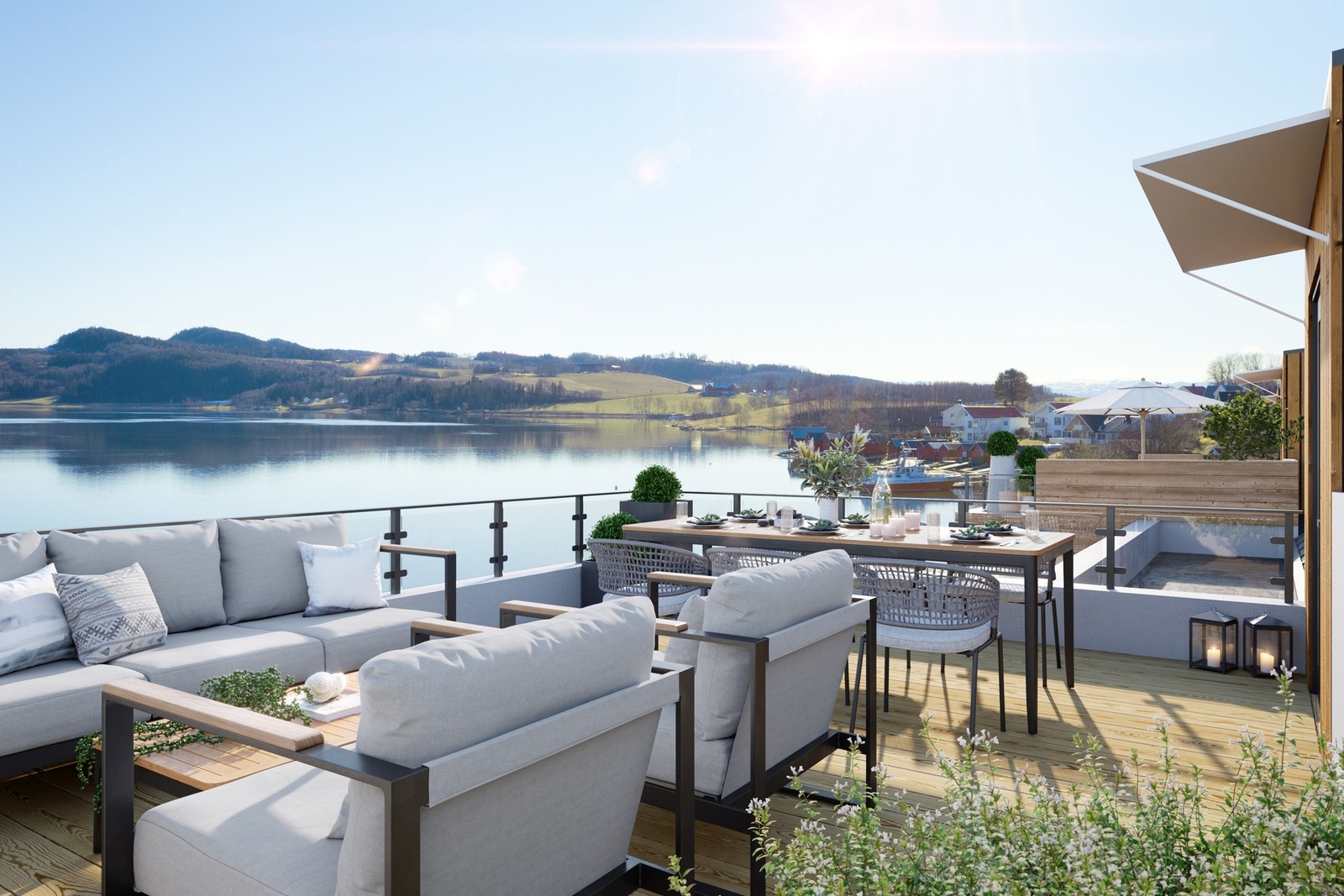 Leilighetene her kommer virkelig til sin rette på sommerhalvåret! Galleribilde