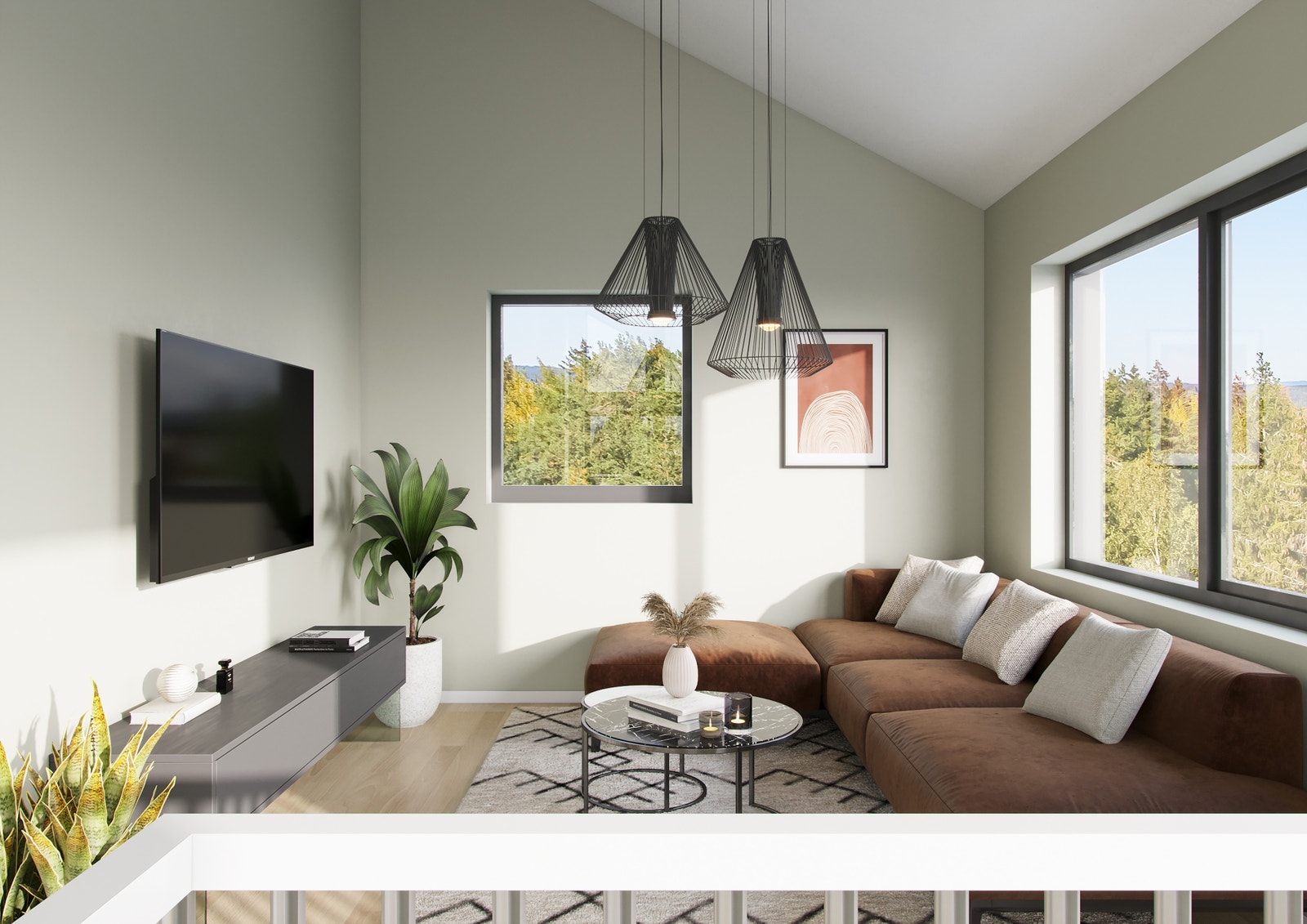 Illustrasjon fra stue Galleribilde