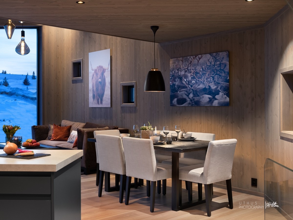 God plass til spisestue - bilde fra tidligere visningshytte - avvik kan forekomme Galleribilde