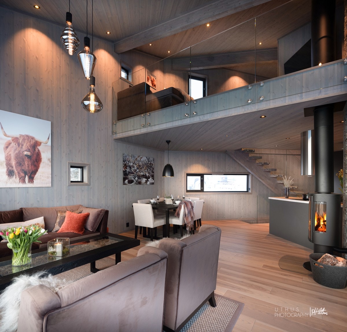 God himlingshøyde i stuen - bilde fra tidligere visningshytte - avvik kan forekomme Galleribilde