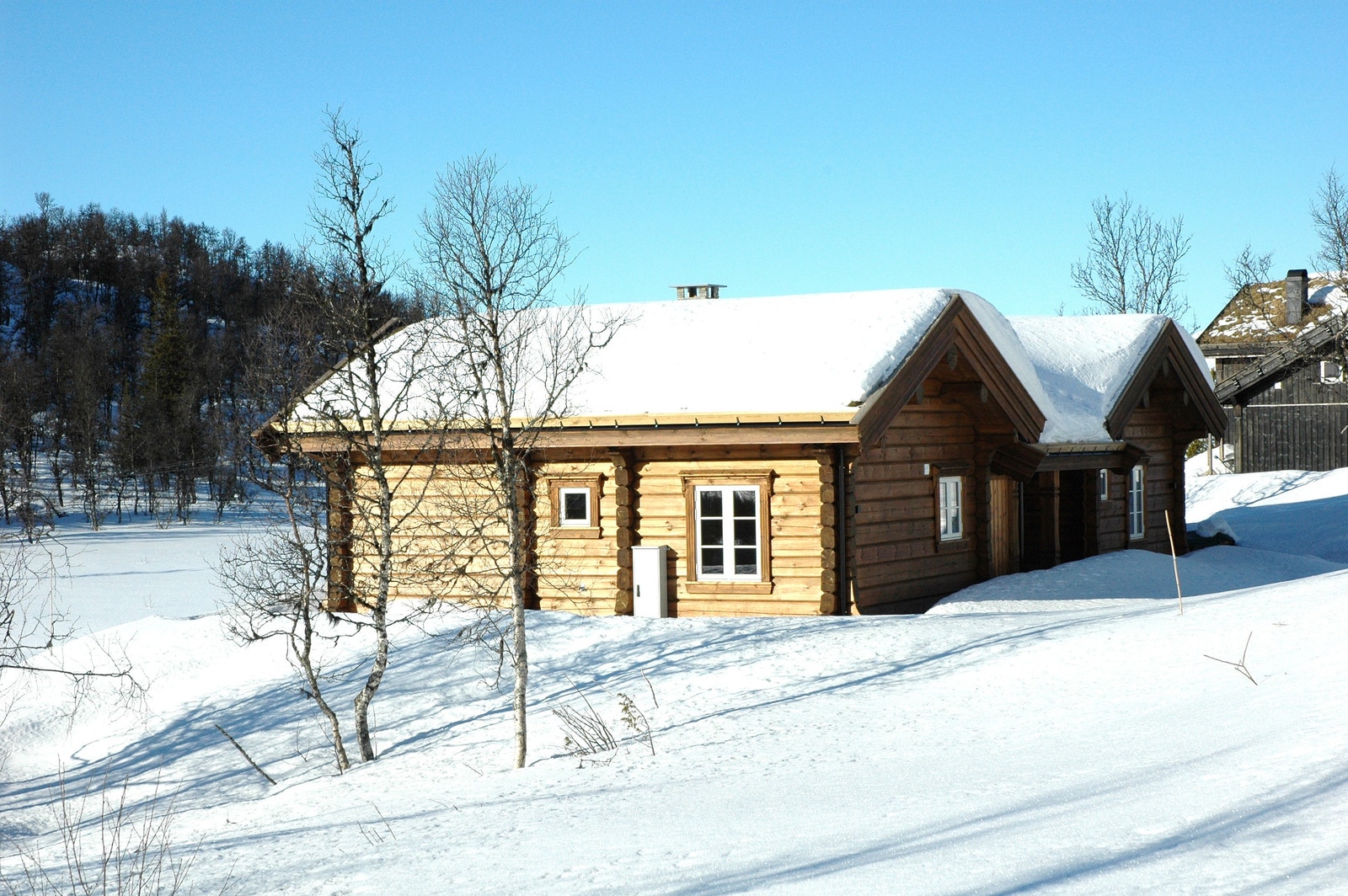 Hytta ligger godt plassert i naturskjønt område. Galleribilde