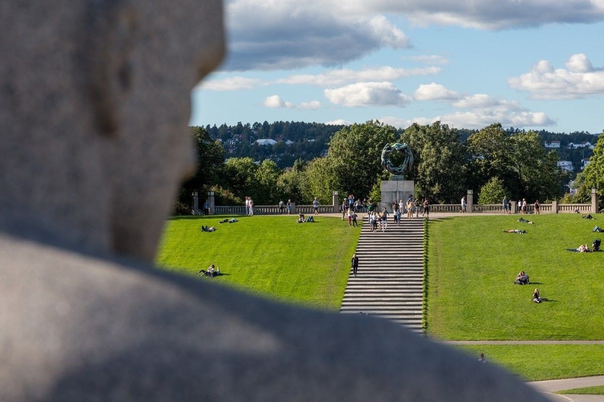 Frognerparken like ved. Galleribilde