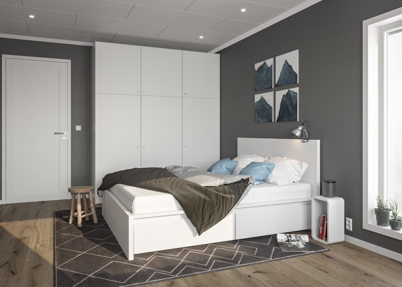 Illustrasjon soverom Galleribilde