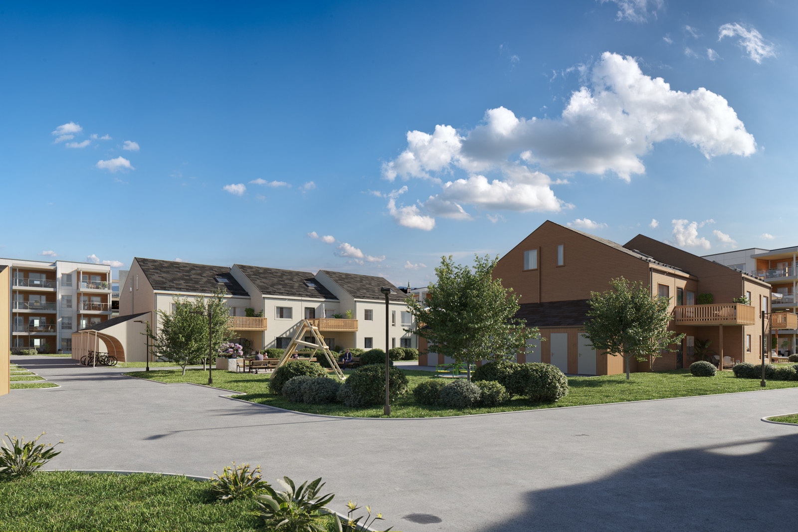 Bygg E og F (Illustrasjon) Galleribilde