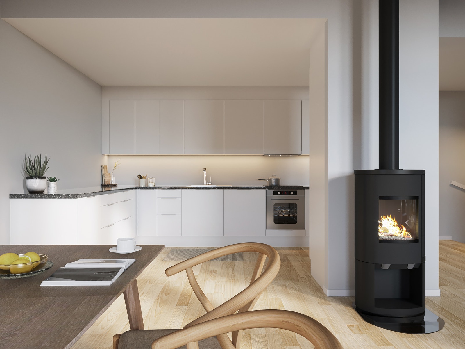 Illustrasjon fra nr. 44 c i hus 6: Moderne kjøkken fra HTH Galleribilde