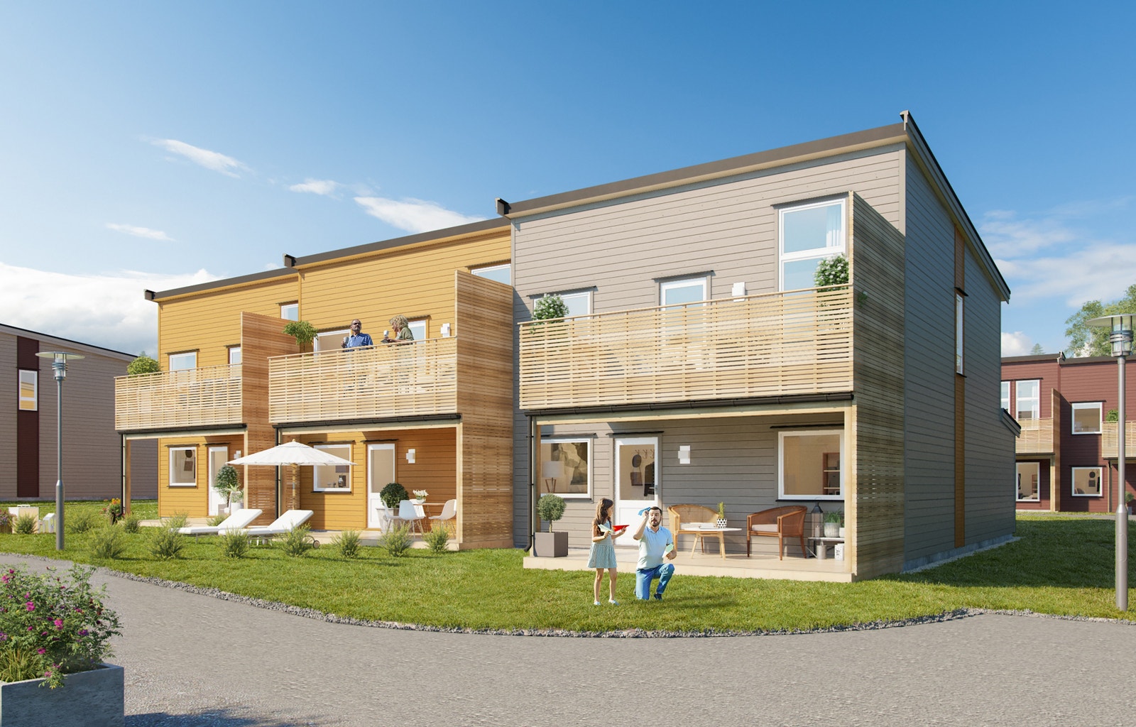 Illustrasjon: hus 8 - nr. 46 a-c (kommer for salg senere) Galleribilde