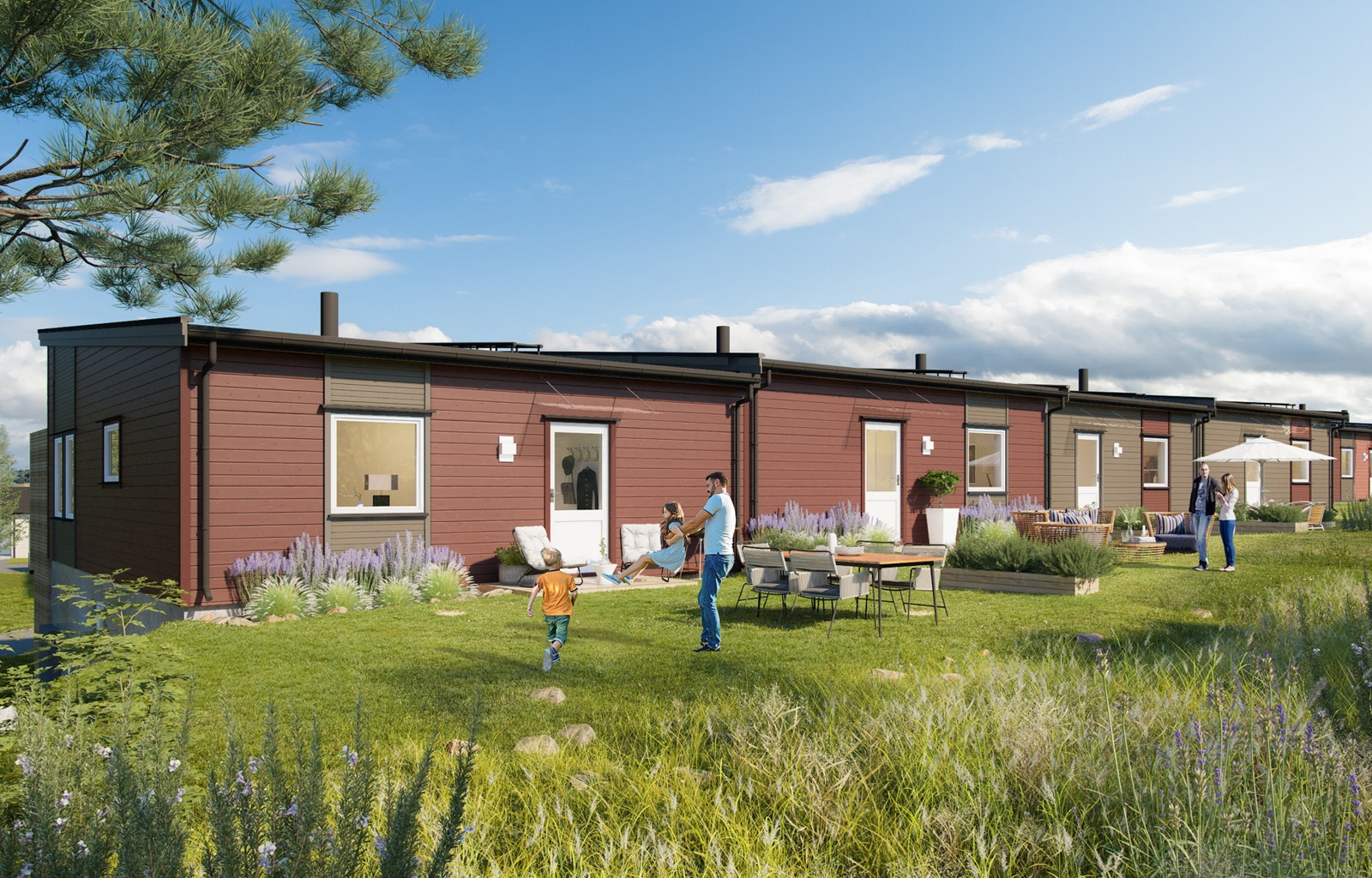 Illustrasjon: Egen hage (fra hus 6 nr. 44 a-d) Galleribilde