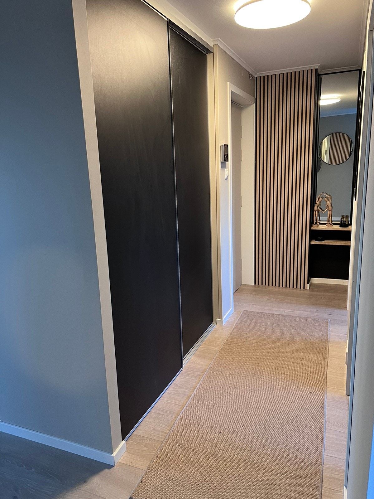 Inngangsparti med stort plassbygget skap Galleribilde