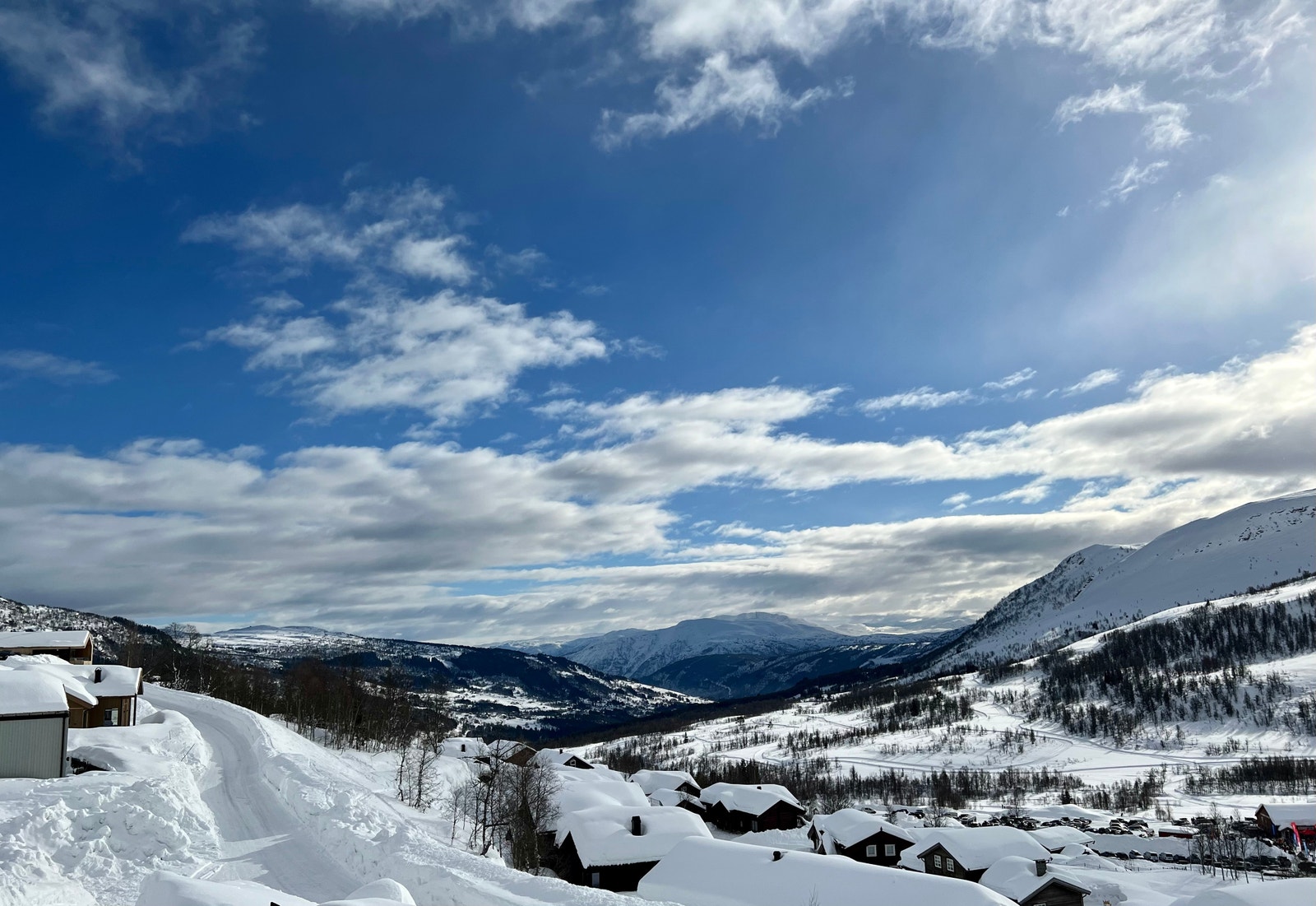Fantastisk utsikt frå tomta Galleribilde