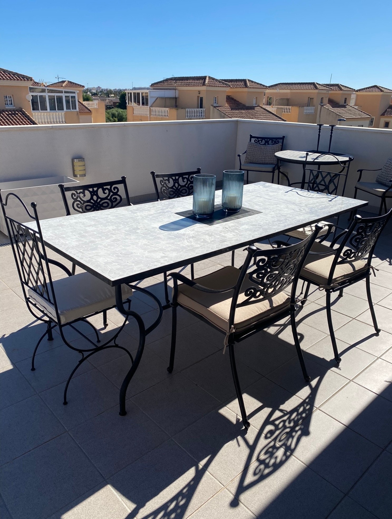 Spisebord takterrasse Galleribilde