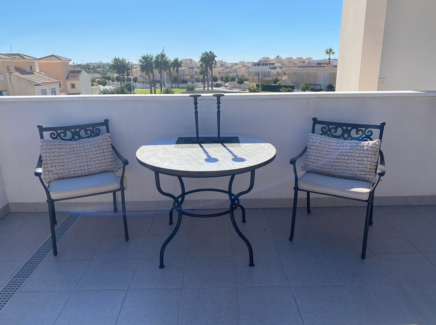 Koselig sitteplass takterrasse Galleribilde