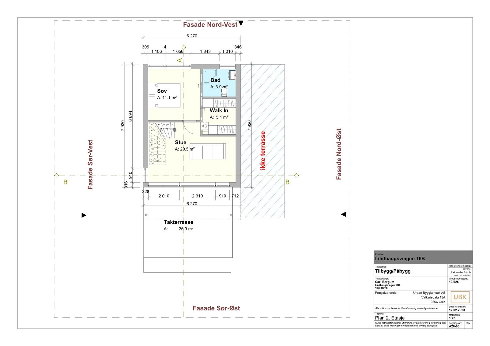Plantegning 2. etasje Galleribilde