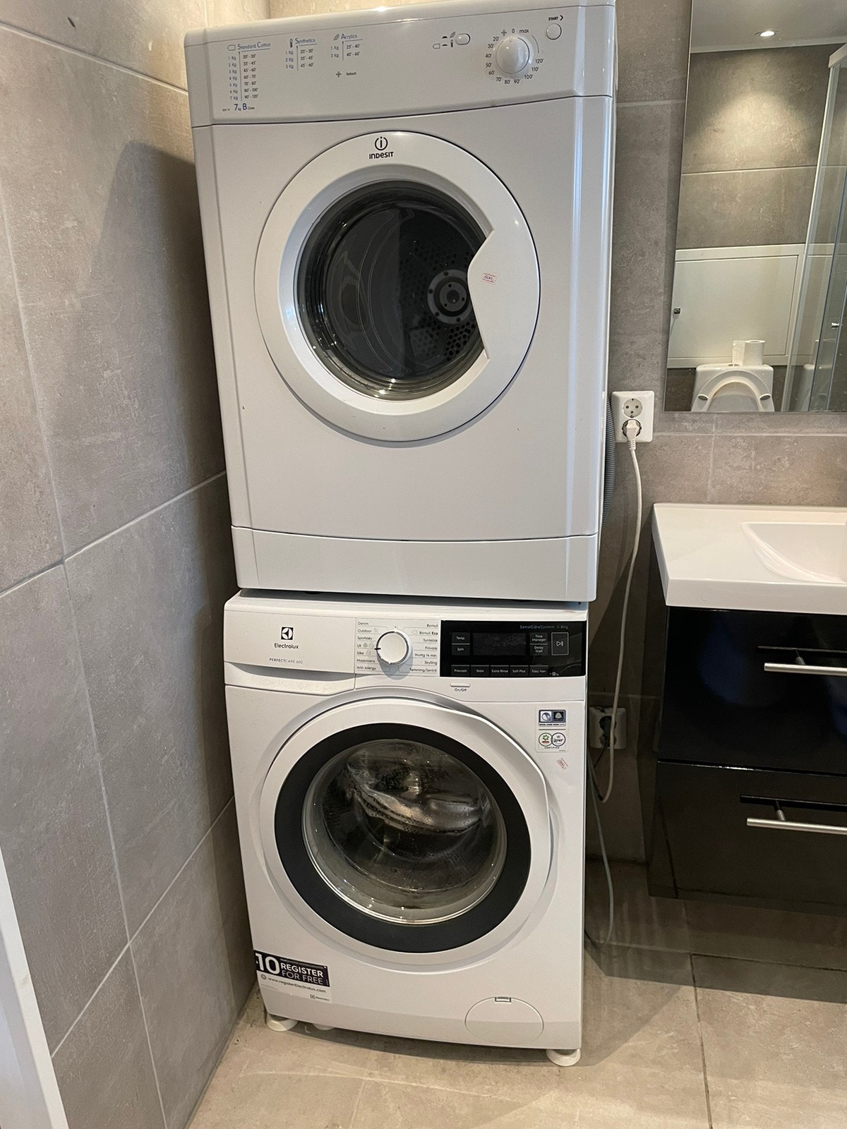 Tørketrommel og vaskemaskin følger med Galleribilde