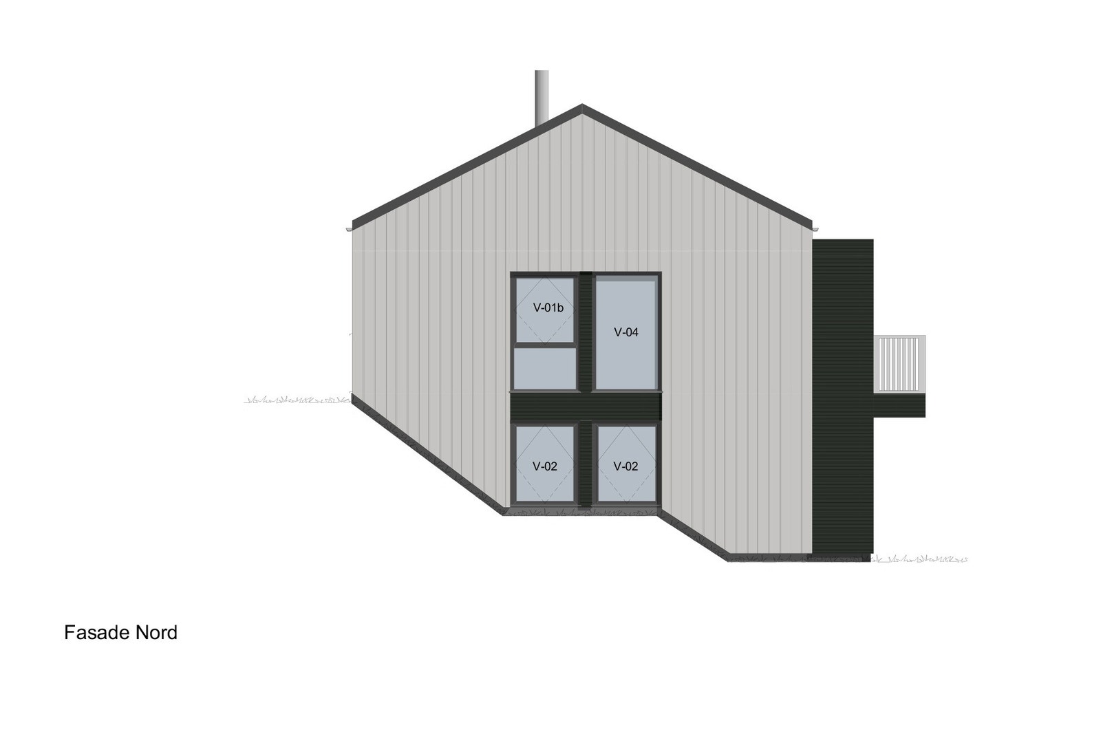 Fasade nord. Galleribilde