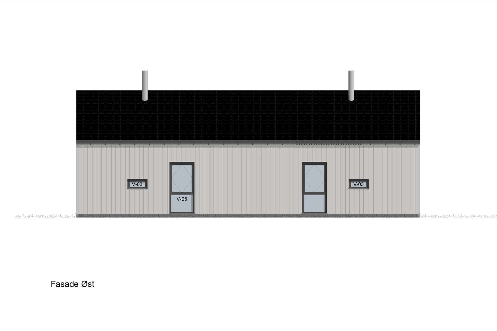 Fasade mot øst Galleribilde