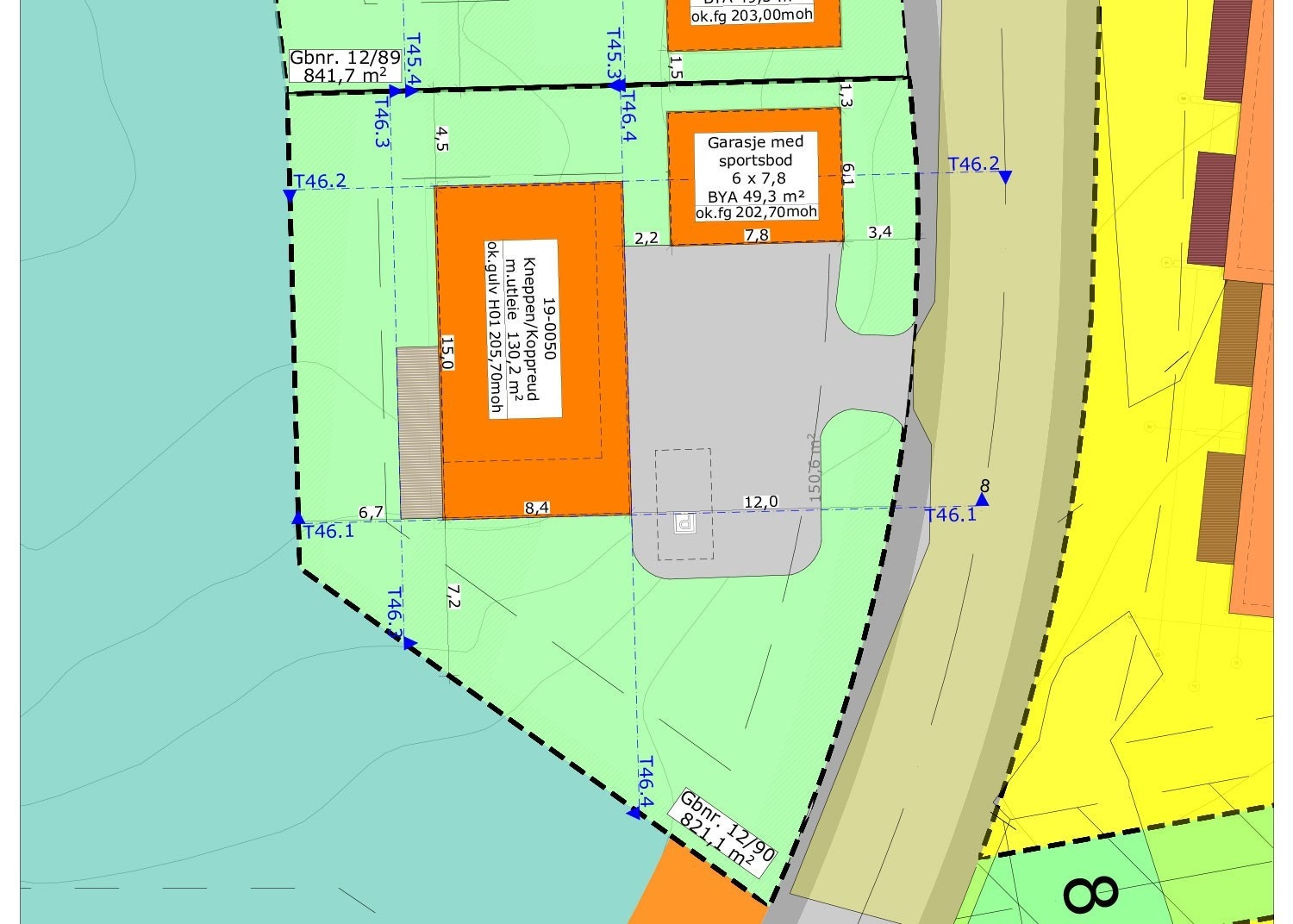 Situasjonsplan av tomten Galleribilde