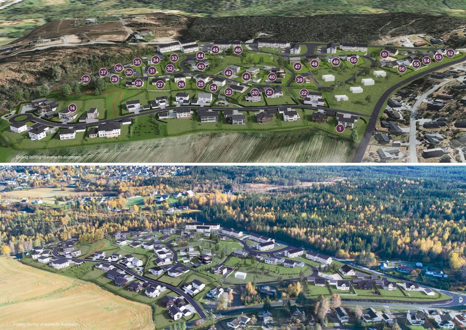 Illustrasjon av feltet, avvik vil forekomme. Galleribilde