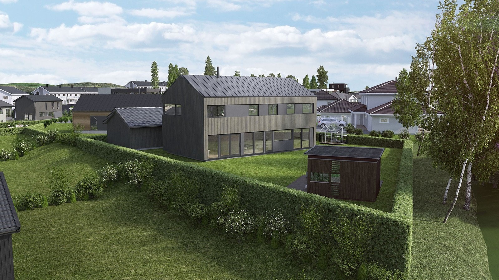 Vårt forslag på tomt 29: Bris speilvendt. Illustrasjon, avvik vil forekomme. Galleribilde