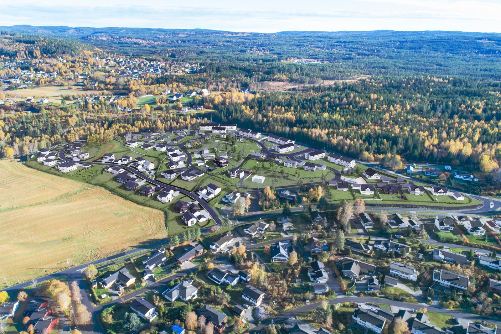 Illustrasjon av feltet. Avvik vil forekomme. Galleribilde