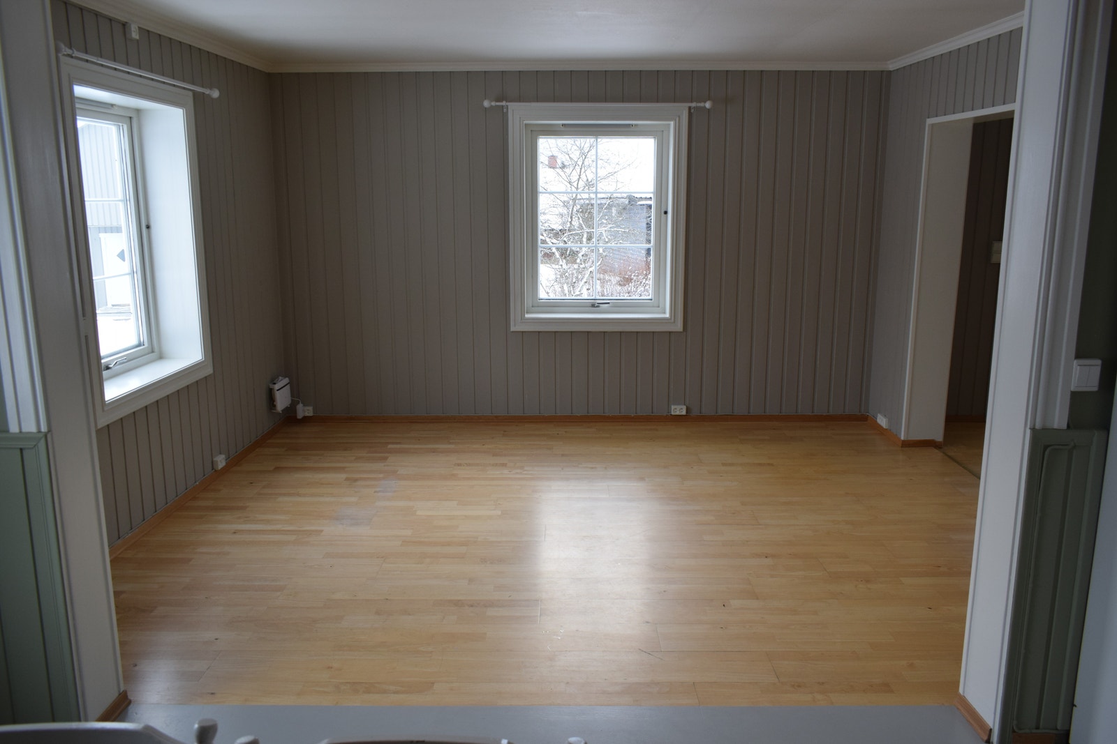 Her er det satt opp vegg, så dette er soverom nr 4. Galleribilde