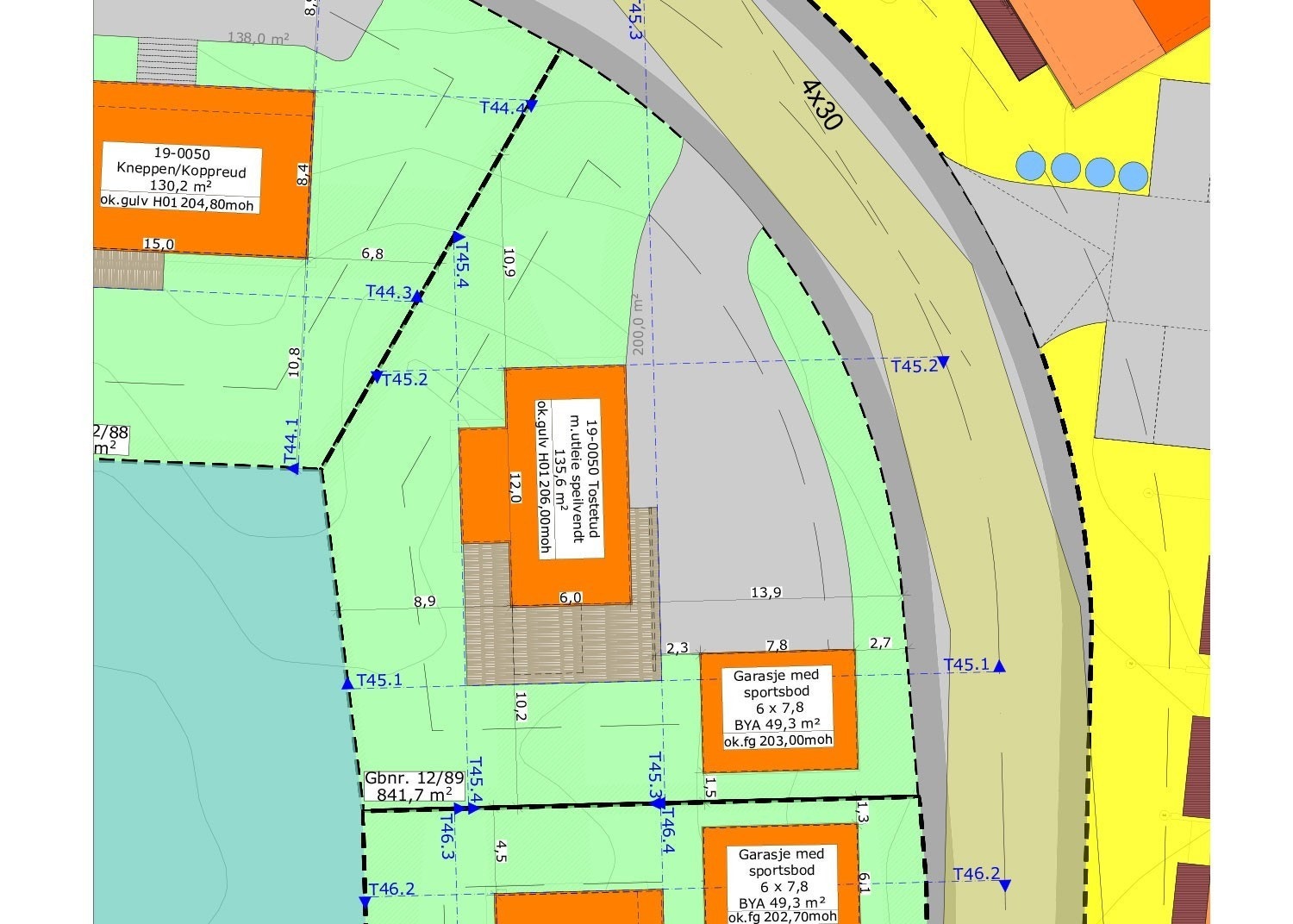 Situasjonsplan av tomten. Galleribilde