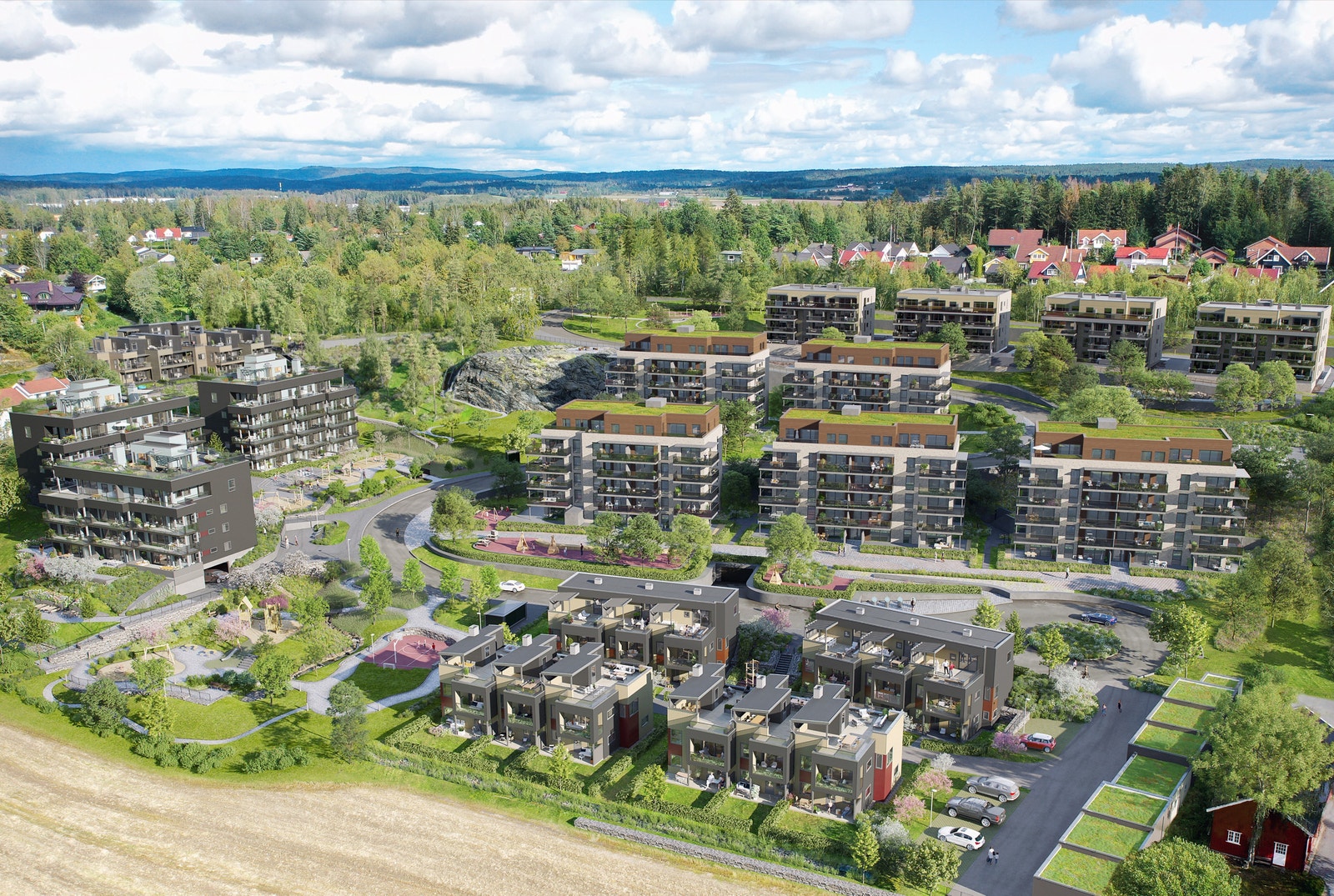 Illustrasjon - Oversiktsbilde av hele prosjektet Galleribilde