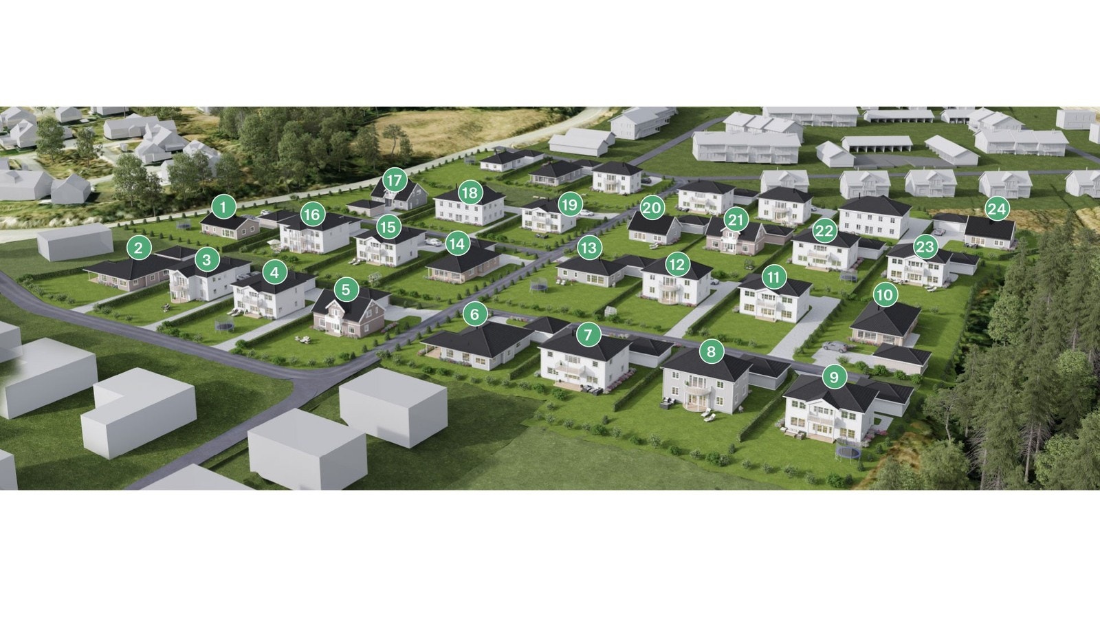 Nummerert områdeillustrasjon. Galleribilde